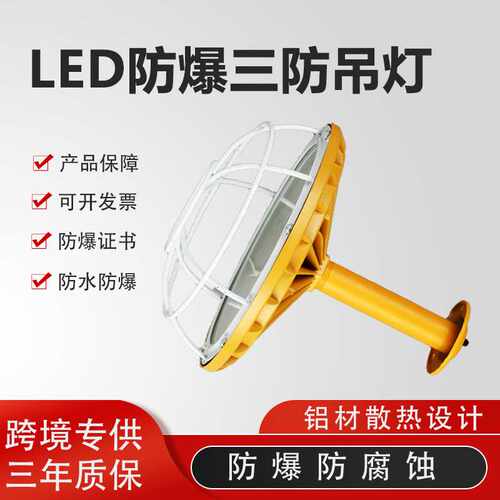 车间led防爆灯仓库防水防潮灯50W100w密闭型防腐三防工矿灯