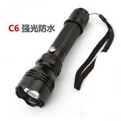 C6强光led灯手电筒LEDQ5充电电筒户外xpe