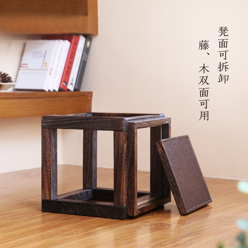 实木方凳中式茶凳换鞋凳餐桌矮凳创意客厅茶几小板凳沙发凳子家用