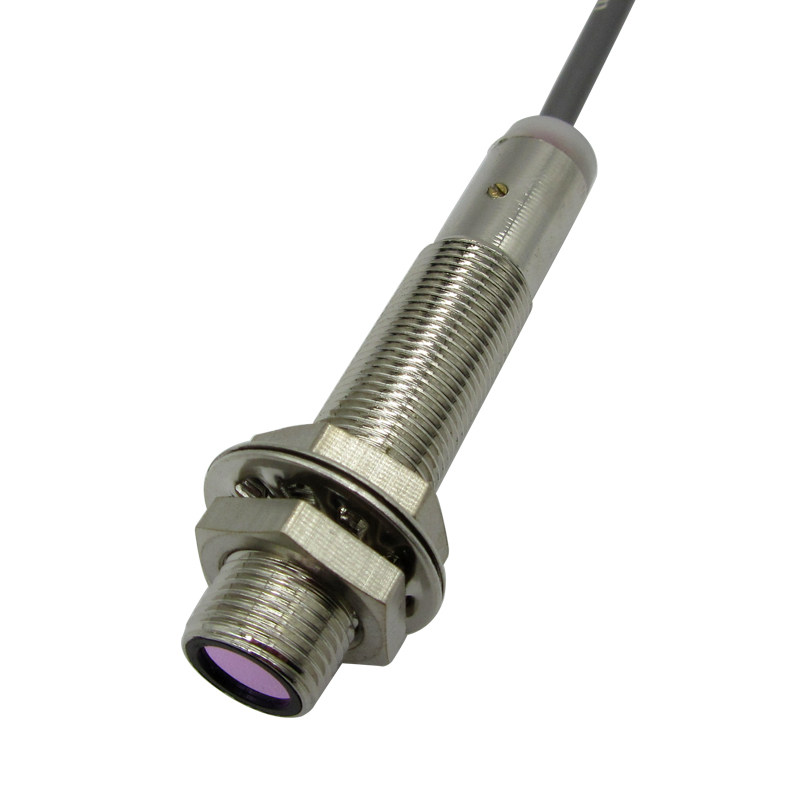 M12激光漫反射光电开关传感器感应器 E12-G15NA红外线可见红光 NO