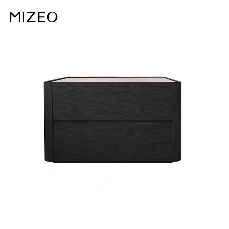 MIZEO 意式极简 烟熏色创意床头柜北欧床边储物收纳柜 设计师风格