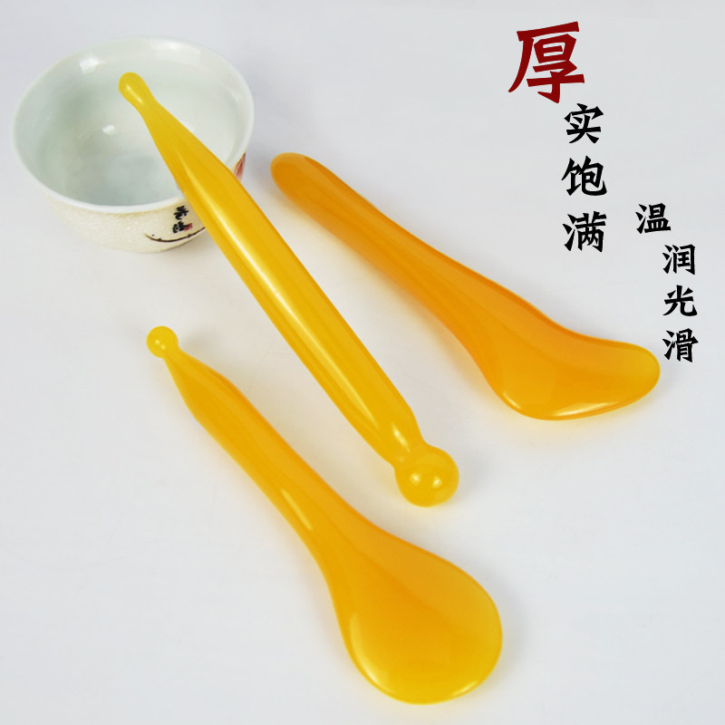 面部拨筋棒刮痧板提拉按摩刮板蜜蜡按摩器眼部点穴棒脸部美容套装图片