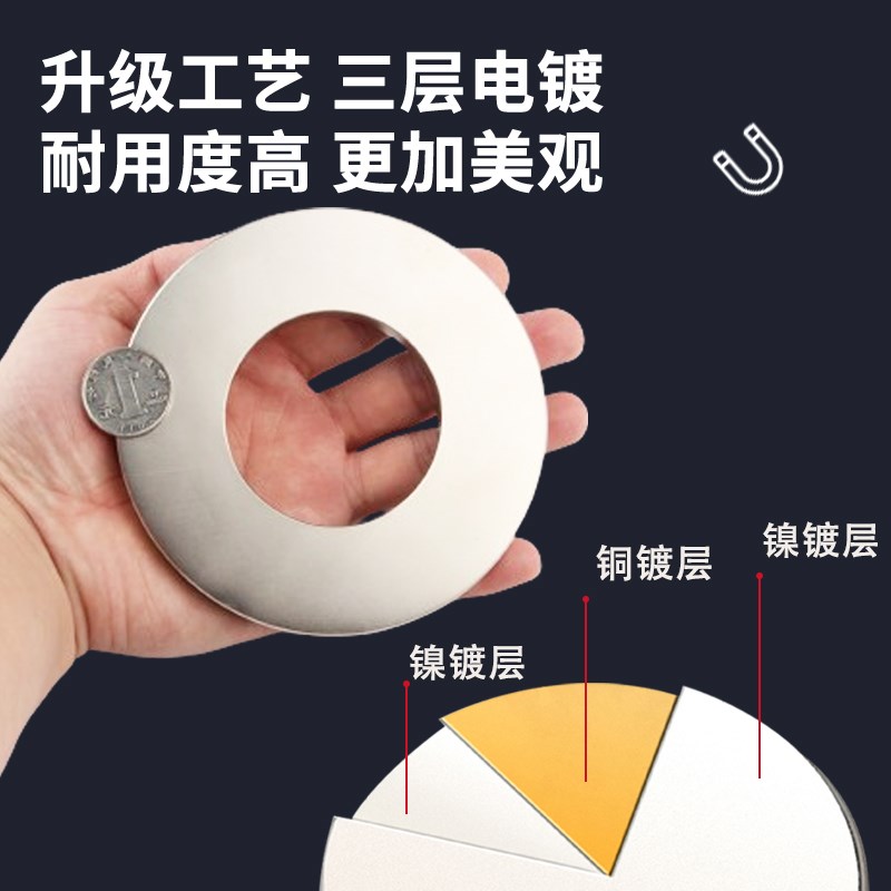 120x10-60mm强力磁铁圆环形带孔强磁超强吸铁石高强度钕磁悬浮圆