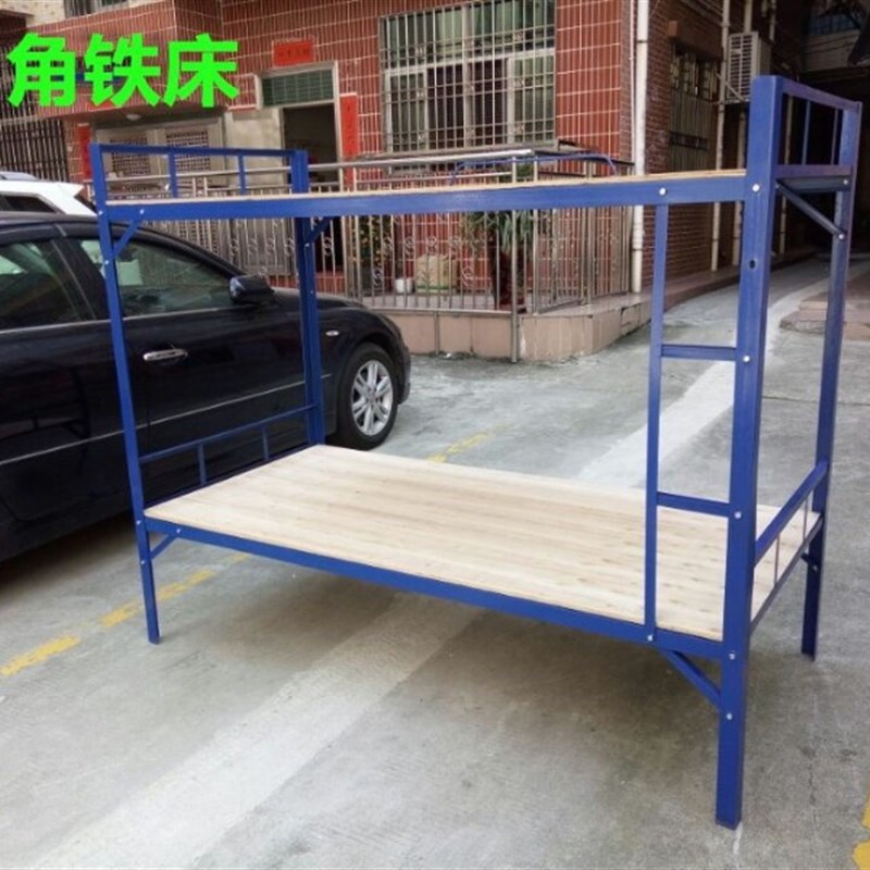 深圳不锈钢双层床铁艺床钢管床宿舍床子母床上下铺铁床员工铁床