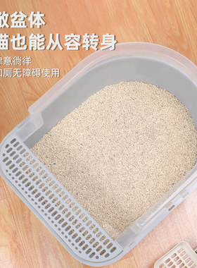 特大猫砂盆半封闭式防带沙外溅超大号10斤30斤猫厕所新手养猫用品