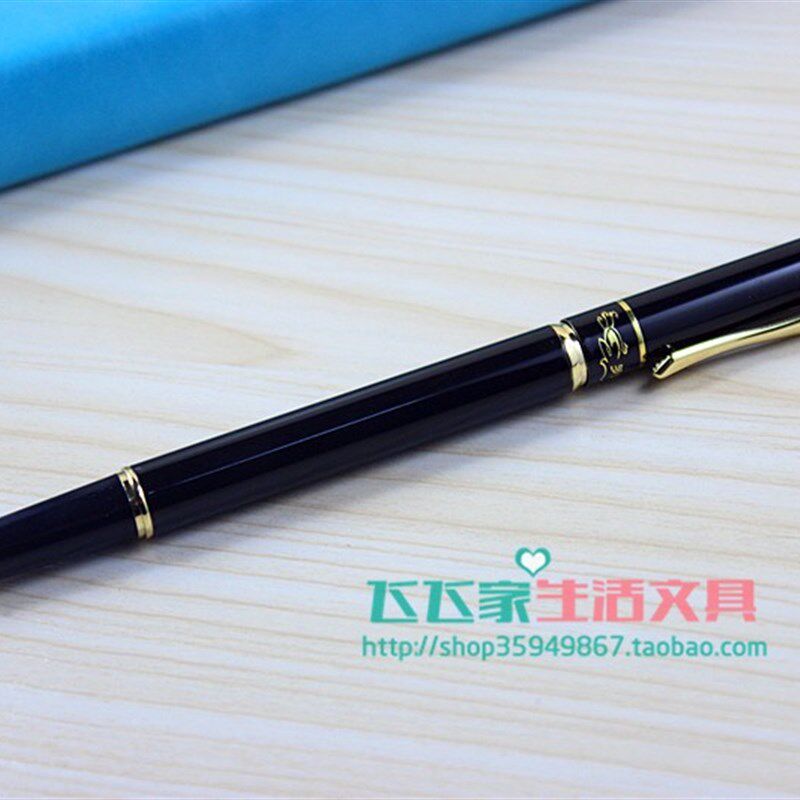 罗氏宝珠笔 罗氏黑漆高级签字笔金属芯办公水笔0.5mm 可定制 包邮