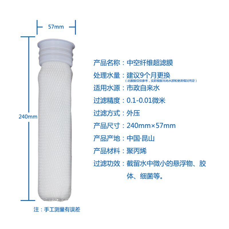 方缘纳米银净水器配件饮水机耗材ROUF中空纤维超滤膜滤芯直饮净化