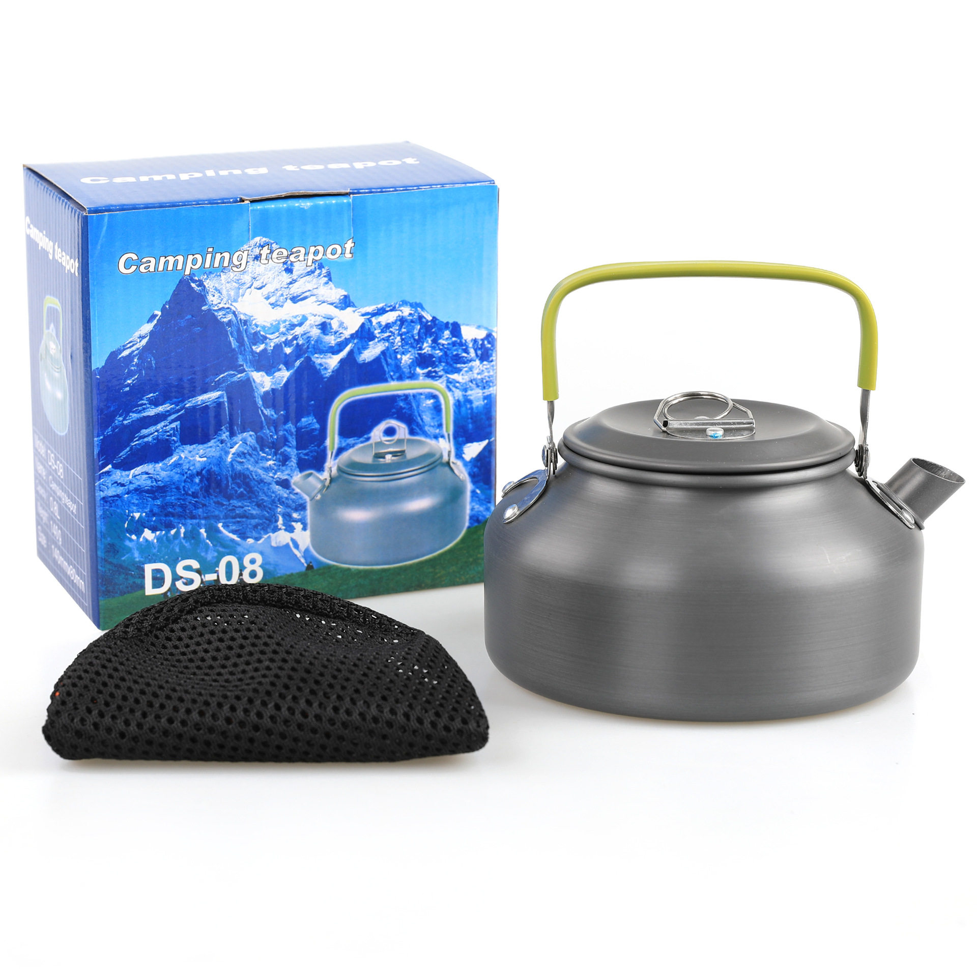 户外茶壶咖啡壶野餐水壶0.8L式烧水壶D-08泡茶壶烧水壶