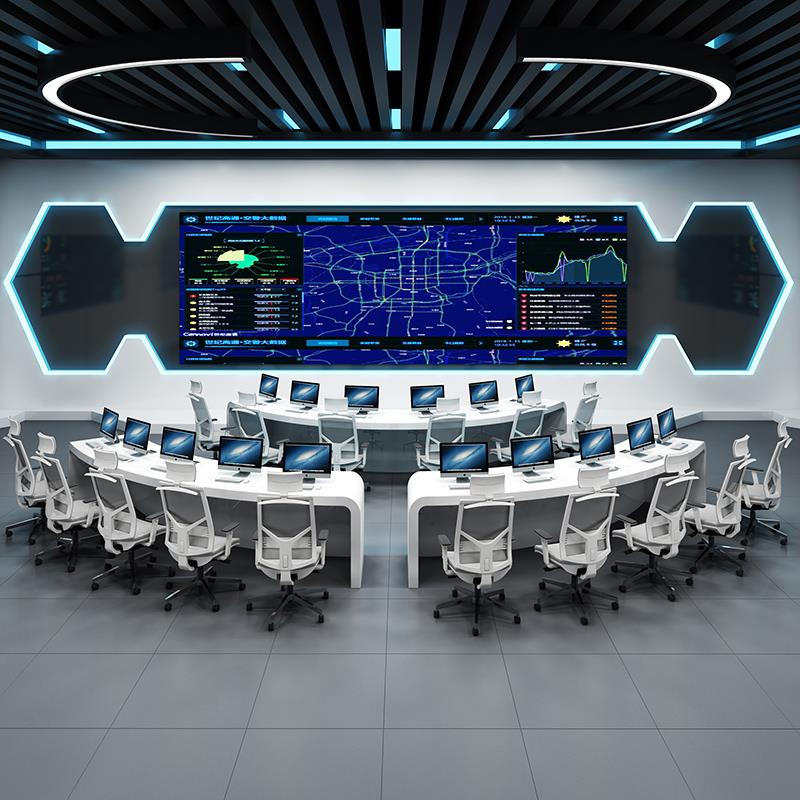 迪聪家具 烤漆会议桌 造型半圆弧办公桌 简约时尚办公家具