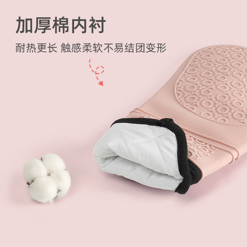 微波炉隔热手套加长加厚耐高温厨房家用防热烤箱烤炉烘焙防烫手套