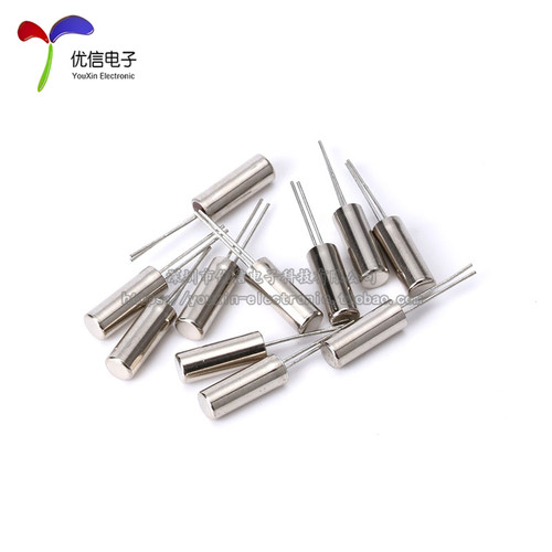圆柱型3*8mm (32.768K)石英晶体32768 无源晶振(10只)