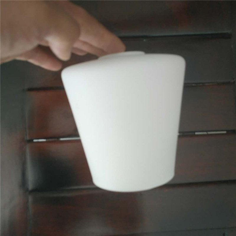 灯罩灯饰配件奶白磨砂玻璃球形上下口灯具吊灯罩双开口喇叭类型壳图片