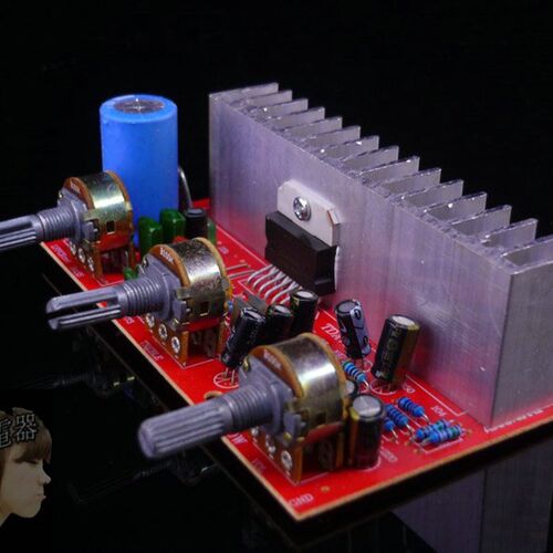 80WBTL桥接线路7377功放板 双声道立体声12V DIY车载功放模块