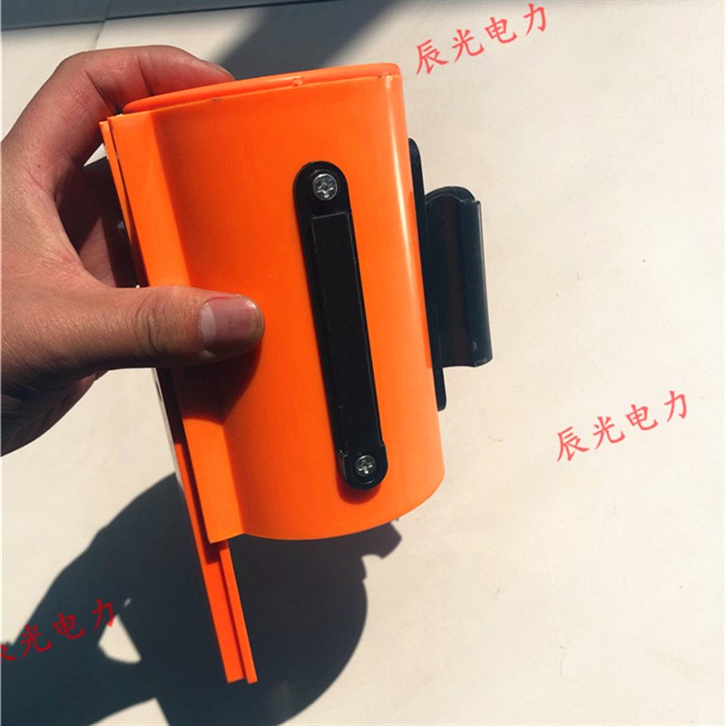 挂壁式警示带 警戒带 伸缩带装墙式隔离带加厚帆布壁挂式伸缩围栏