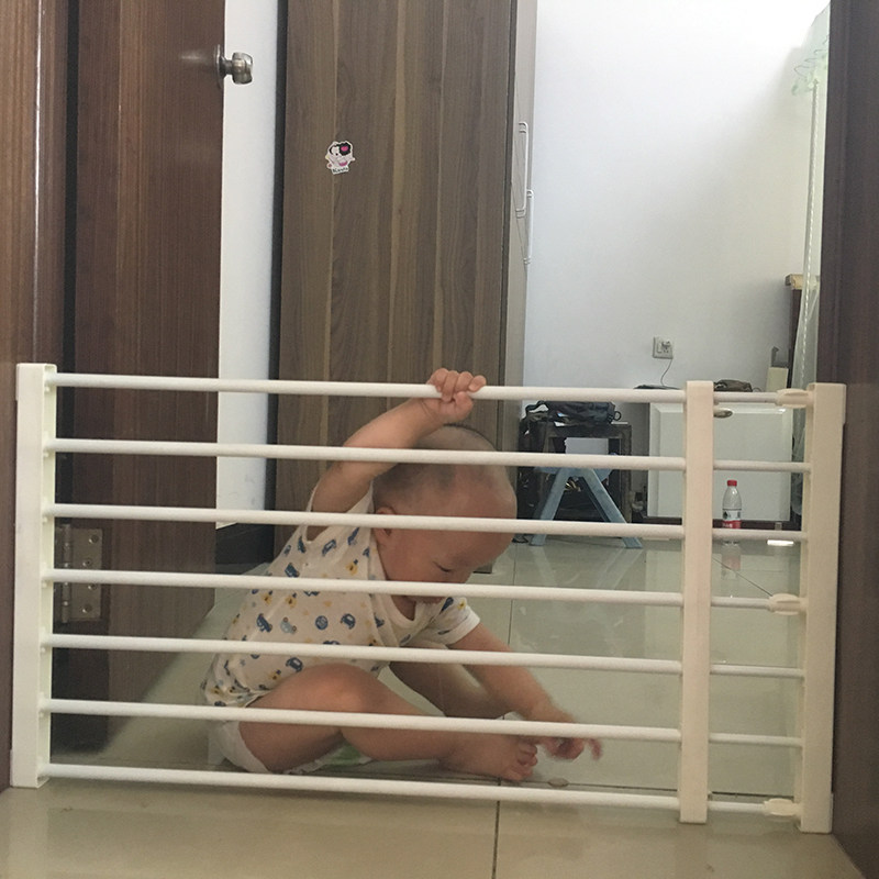 中小型宠物隔离门档宝宝安全防护栏猫狗栅栏阳台围栏免打孔加高版图片