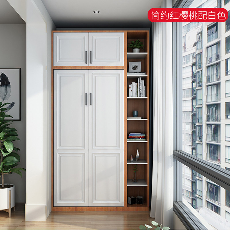 多功能阳台隐形床柜一体正翻折叠壁床省空间小户型书房阳台储物