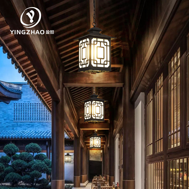 花园灯凉亭子走廊过道新中式复古户外防水廊架屋檐大门口阳台吊灯