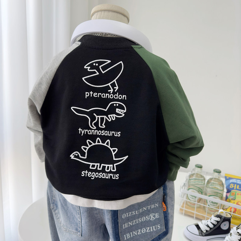 男童卫衣春秋季2023新款宝宝纯棉卡通套头上衣中小童薄款春装长袖
