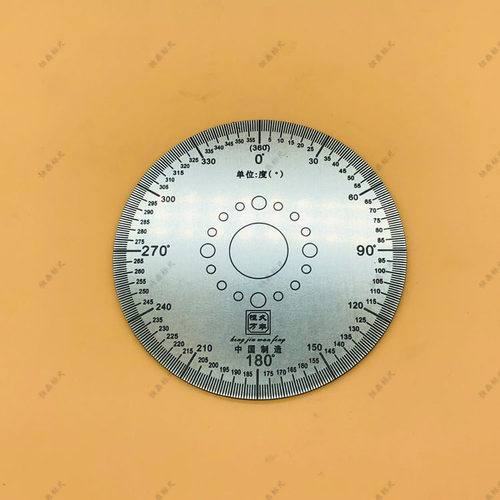 360度通用刻度盘 机械配件圆盘通用角度盘100x0x2 机械测量刻度盘