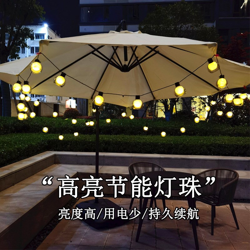 LED户外露营灯串野营天幕帐篷氛围装饰灯电池款婚礼民宿布置彩灯图片