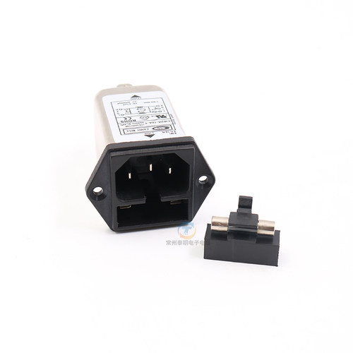EMI单级单相电源滤波器净化器插座式带保险丝220V CW2A-10A-T10A