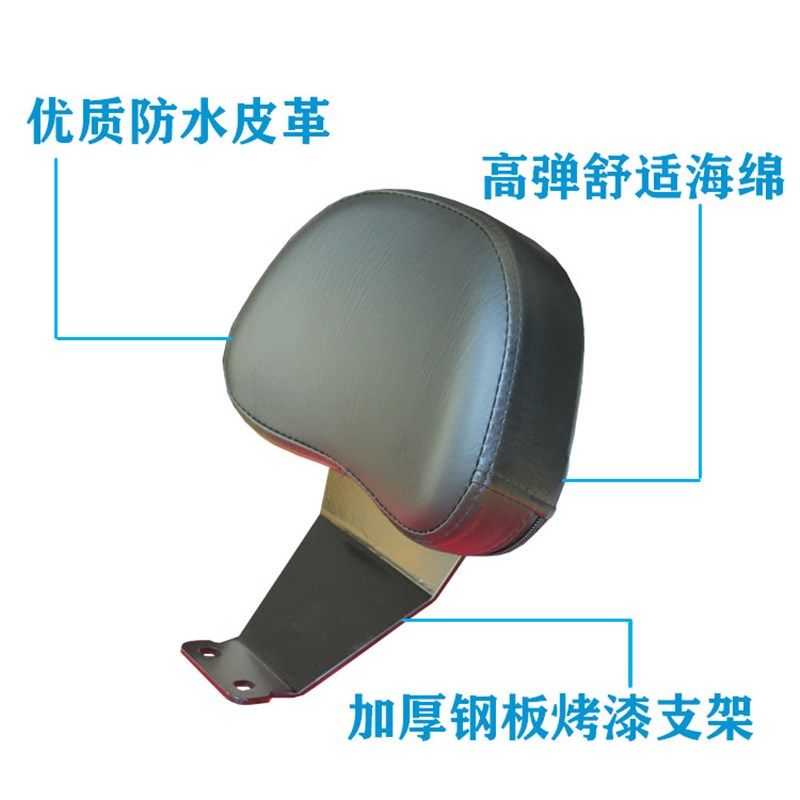 适用LX250T无极SR250GT后靠背加装后靠垫摩托车改装配件 专用背