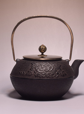 手工铸铁壶家用烧水壶生铁茶壶新中式装饰摆件茶室博古架复古茶具