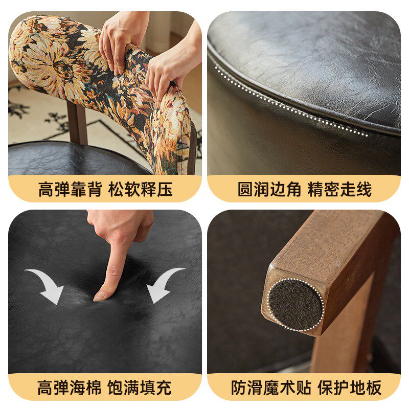 客厅实木沙发椅家用懒人单椅久坐舒适靠背椅会客旋转座椅休闲椅子
