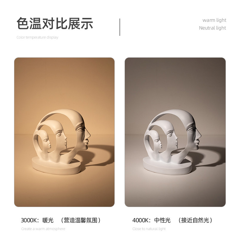 三尼 明装筒灯圆形客厅无主灯吸顶式卧室房间玄关过道黑色led灯具