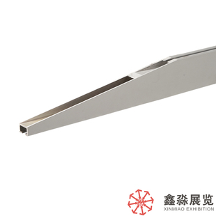 垂直铝合金层板托架八棱柱包边层板300MM支架/比架布展隔板笔架