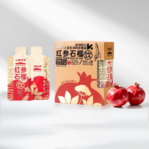 山里质造红参石榴饮石榴浓缩液健康饮品 30ml*15袋/盒