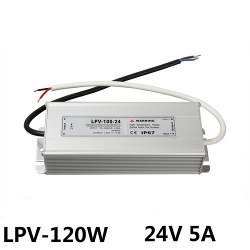 LPV-120-24防水电源24V5A开关电源 120W 开关电源220V转DC24