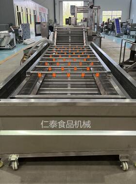 仁泰供荔枝杠喷淋机清洗芒果清洗应机苹果气MAGA-102泡清洗打滚蜡