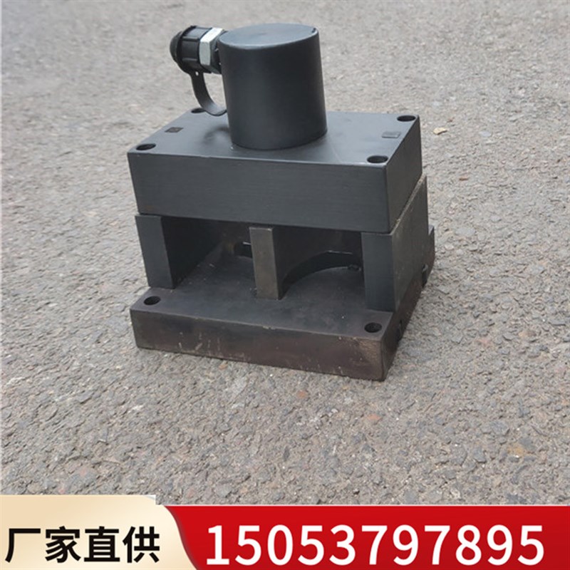 液压角铁双边切角机10T手动电动液压3-6号角铁/角钢切圆角机