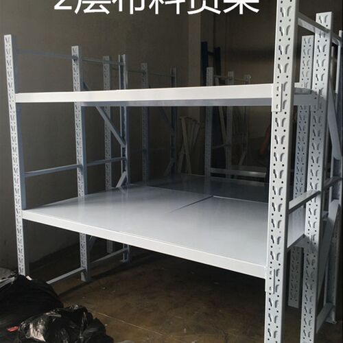仓库货架仓储货架轻型货架仓储包邮角铁货架2层布料货架