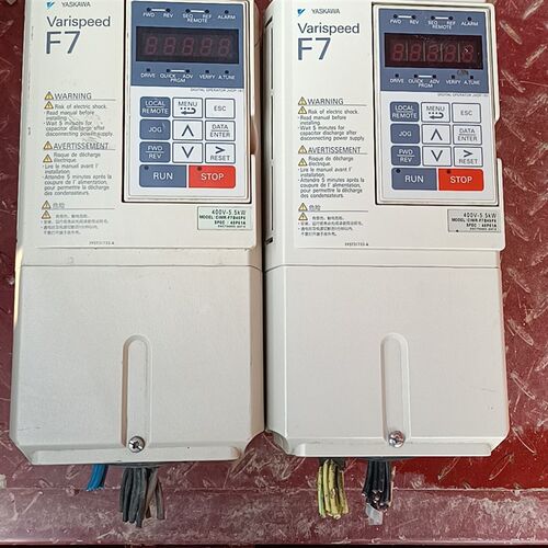 安川F7变频器。CIMR-F7B45P2,拆机5.5千瓦,功
