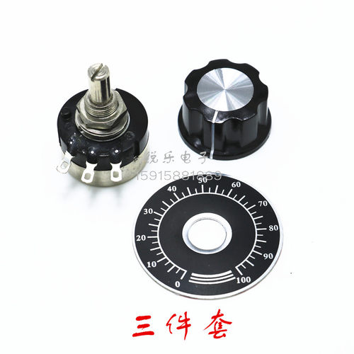 RV24YN20S B304 300K变频器专用电位器 刻度片+A03旋钮调速电位器
