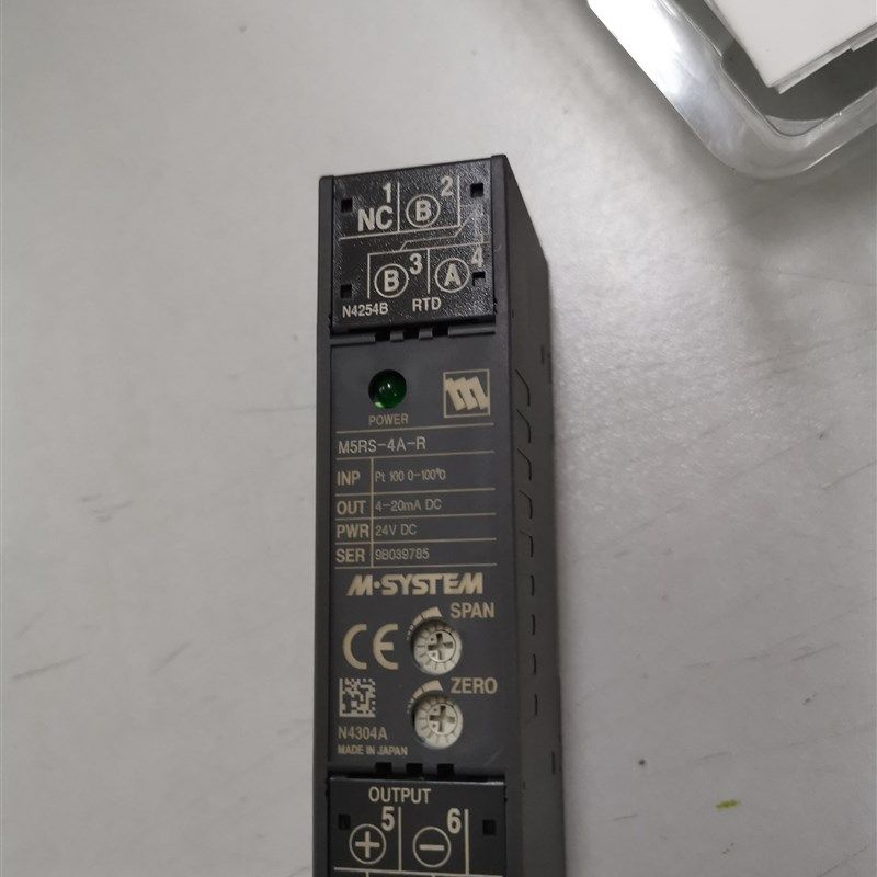 全新日本爱模M-SYSTEM隔离器M5RS-4A-R热电阻输入现货当天可发