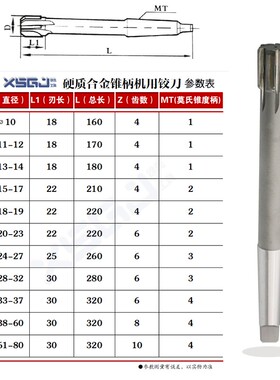 硬质镶合金锥柄铰刀71/72/73/74/75/76/77/78/79/80承接非标定做