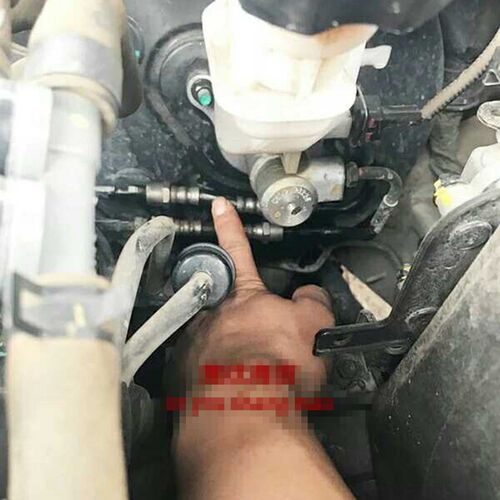适配现代朗动名图起亚K3 k4刹车总泵链接软管ABS泵胶管刹车油管原