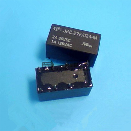 全新原装宏发信号继电器JRC-27F/024-M两开两闭 2A 8脚HFD27