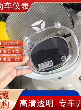 适用雅迪Q17仪表罩麦芒毛豆保护壳电动车仪表膜高清防水防雨配件