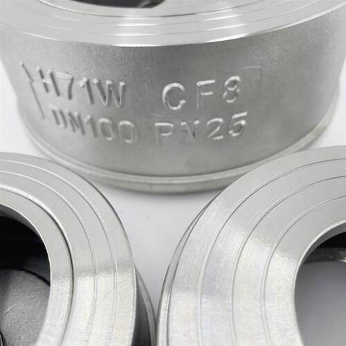 316L对夹式不锈钢止回阀H71W-25/16P/40RL止逆阀CF8M逆止阀DN5080