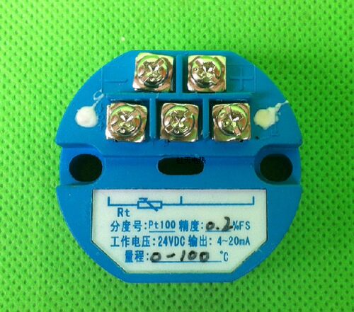 温度变送器4-20mA 温度变送模块Pt100 K型一体化热电偶热电阻