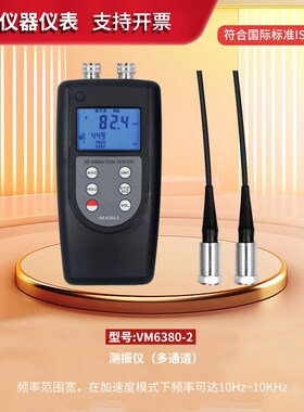 正品广州兰泰双通道测振仪 VM-6380-2两点式压电式振动仪