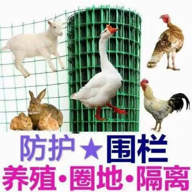 鱼塘围栏网果园圈地防护网鱼塘菜地户外养殖鸡舍农村拦鸡鸭铁丝网