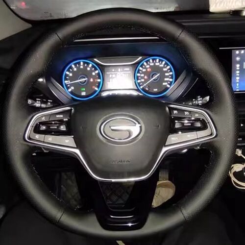 专用真皮手缝方向盘套适用于广汽传祺M8/GS8/M6/E9/GS4PLU.S/GA8