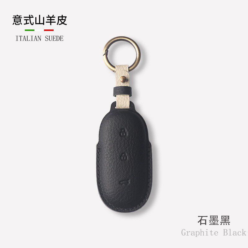 适用于理想L9钥j匙套L8L7汽车专用高档全包山羊皮包扣简约l理想on