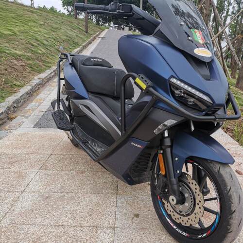 适用于龙嘉VMAX300保险杆护杠前后防摔杠 R机车改装后货架尾架