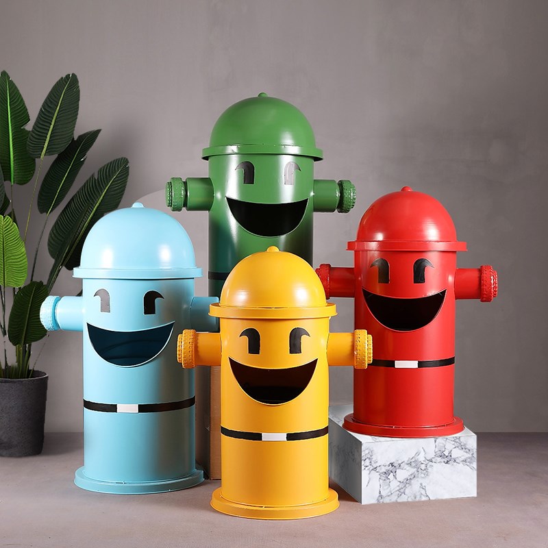 复古垃圾桶摆件工业风户外营地大号油桶邮筒家用商用可定制垃圾箱